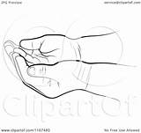 Hands Cupped Baby Clipart Two Illustration Vector Royalty Together Lal Perera Template Coloring sketch template