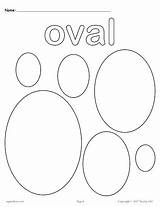 Oval Coloring Shape Shapes Pages Preschool Circle Ovals Worksheets Toddlers Color Printable Worksheet Preschoolers Template Craft Kids Diamond Colouring Templates sketch template