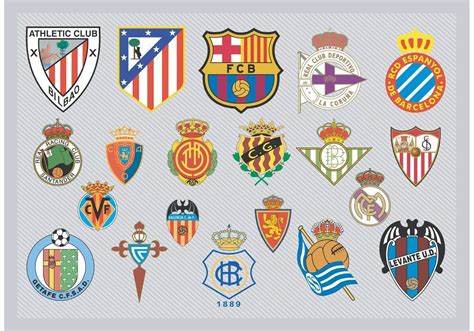 spanish football team logos  vector art  vecteezy