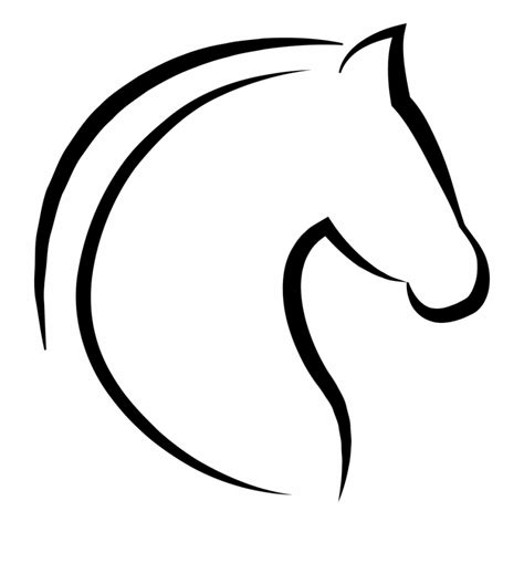 horse head drawing outline    clipartmag