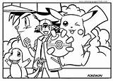 Pokemon Coloring Pages Color Cartoon Kids Printable Character Ash Sheets Sheet Print Characters Pikachu Ball Book Pok Found Back sketch template