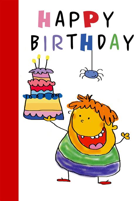 printable child birthday cards printable templates