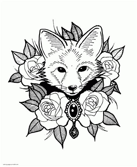 fox pup coloring page coloring pages printablecom