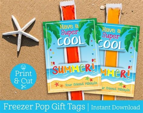 cool summer tags instant editable    etsy