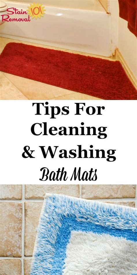 tips  cleaning washing bath mats cleaning hacks house cleaning