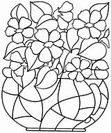 Coloring Pages Flowers Printable Kids Downloadable Popular sketch template