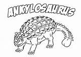Coloring Ankylosaurus Getdrawings sketch template