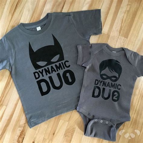 brother shirts dynamic duo 1 batman shirt or bodysuit dynamic duo 2 robin shirt or bodysuit