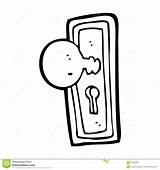 Knob Door Cartoon Clipart Clipground Stock Preview sketch template