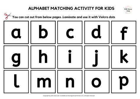 matching letters printable printable word searches