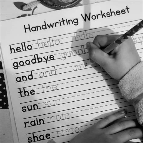 handwriting worksheets  kids dolch primer words mamas learning