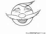 Laugh Smiles Coloring Colouring Pages Sheet Title sketch template