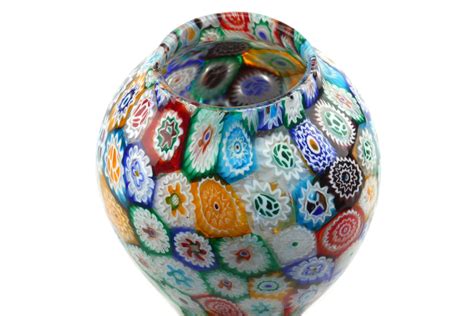 Millefiori Small Vase In Murano Glass 1960s Design