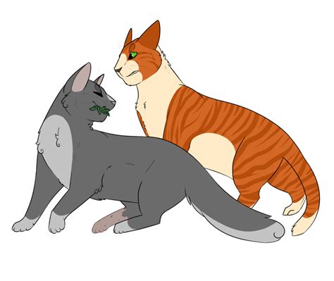 firestar and cinderpelt by queerwarriorcats warrior cat warrior cats