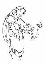 Pocahontas Coloring Pages Printable Kids sketch template