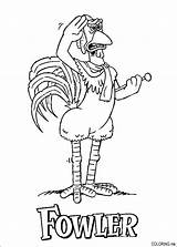 Coloring Pages Chicken Run Fowler sketch template