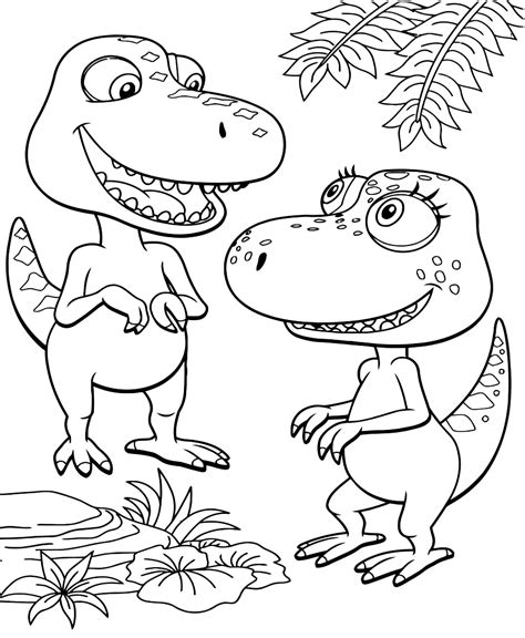 coloring pages   animated tv series dinosaur train  print