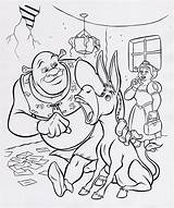 Shrek Coloring Pages Printable Donkey Fiona Color Disney Kids Movie Books Colouring Print Book Sheets Getcolorings Puss Ecoloringpage Minion Boots sketch template