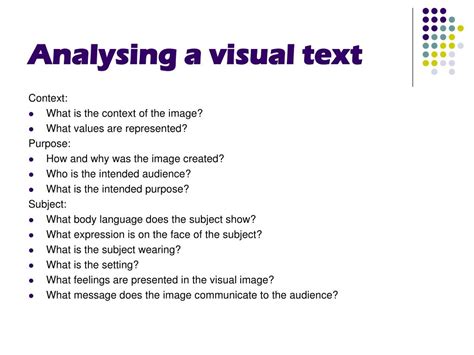 visual texts powerpoint    id