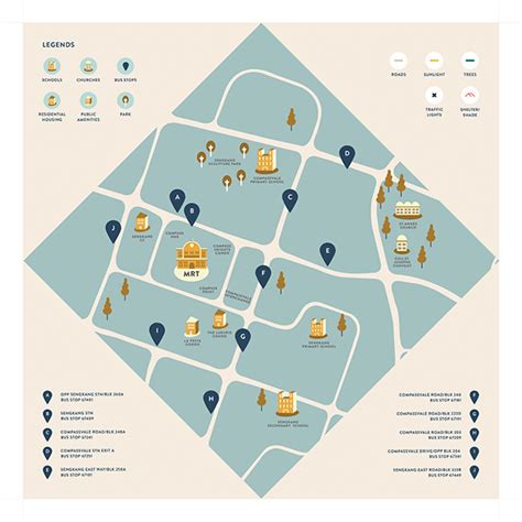 information design  sengkang singapore  maps illustration