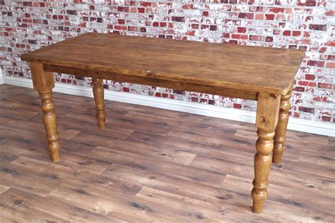 farmhouse reclaimed wood dining table  rustic finish