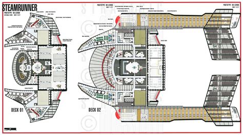 star trek blueprints steamrunner class starship prototype nx