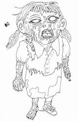 Zombie Ugly Coloring Pages Printable Girl Halloween Kids Categories sketch template