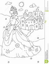 Colouring Prinzessin Schloss Castles Farbton 1007 sketch template