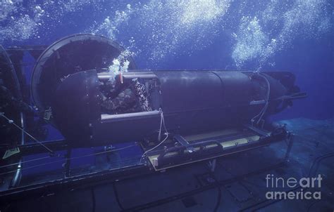 seal delivery vehicle navigates  photograph  michael wood