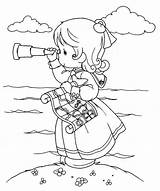 Precious Moments Coloring Pages Girl Wedding Telescope Child Cute Comments Getdrawings Coloringhome Imagixs sketch template