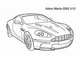 Aston Martin Coloring Pages Cars Dbs Kids Super Car Printable V12 Bond James 4kids Colouring Tallennettu Täältä sketch template