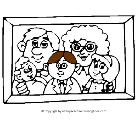 wwwpreschoolcoloringbookcom family coloring page