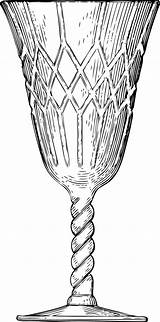 Goblet Svg Chalice Champagne Pokal Fire Designlooter كاس Webstockreview Kristallglas Martini Stemware Clker I2clipart sketch template