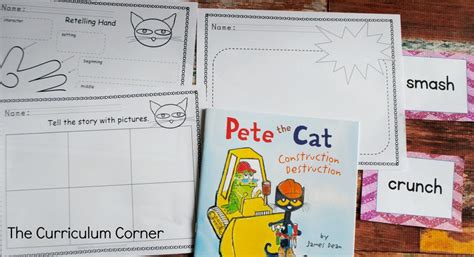 pete  cat resources  kinder corner