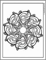 Celtic Coloring Pages Sunburst Knot Printable Designs Colorwithfuzzy Patterns Irish Scottish sketch template