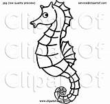 Seahorse Lineart Perera Lal 2021 sketch template