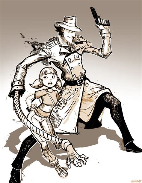 Inspector Gadget And Penny Sketch By Genzoman On Deviantart