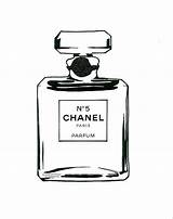 Chanel Perfume Coco Print Drawing Large Bottle Printable Etsy Logo Glitter Poster N5 Printables Wall Prints Bottles Template Parfum Decor sketch template