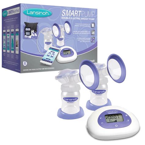 lansinoh smartpump double electric breast pump connects to lansinoh