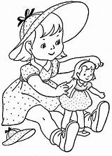 Vintage Coloring Pages Little Embroidery Girls Books Book Kids Colouring Paint Patterns Favorite Sheets Qisforquilter Quilter Choose Board Illustrations sketch template
