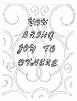 Coloring Joy Bring Pages Others Etsy Quotes Self Books Words Yourself sketch template