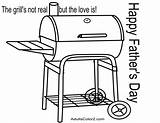 Coloring Pages Fathers Father Grill Printable Color Dad Sly Hints Gives Him Guy Give He sketch template