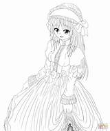 Coloring Anime Maid Pages Character Gabriela Drawing Printable sketch template