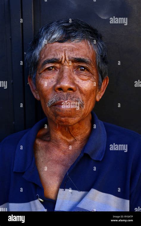 Antipolo City Philippines March 9 2019 A Mature Filipino Man Rests