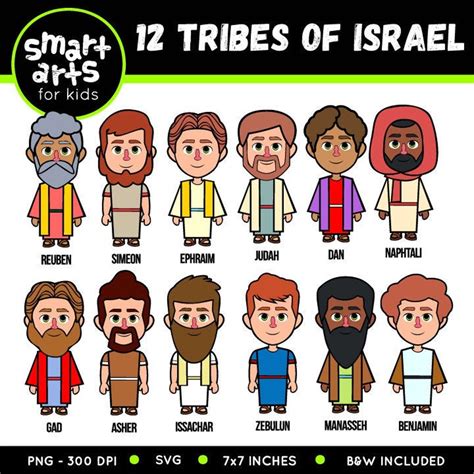 tribes  israel clip art tribes  israel bible based etsy