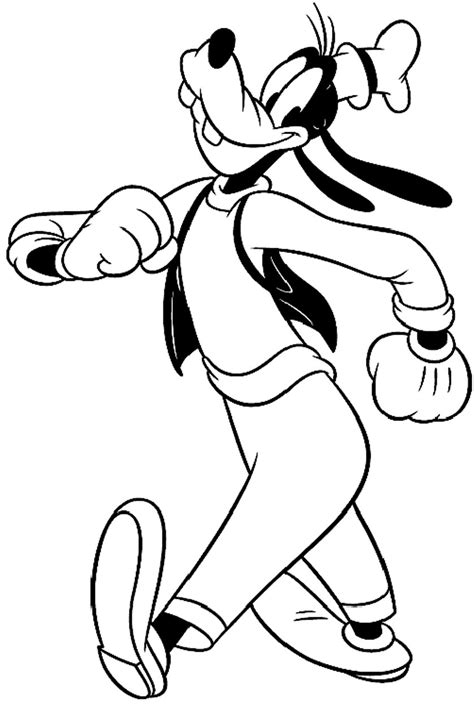 goofy coloring page coloring goofy pages browser window print