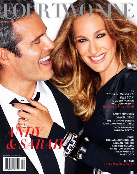 andy cohen and sarah jessica parker grace fourtwonine magazine s first cover photo huffpost