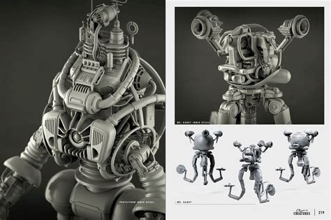 Image Art Of Fo4 Robots Concept Art  Fallout Wiki