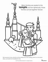 Temple Coloring Family Sealing Families sketch template