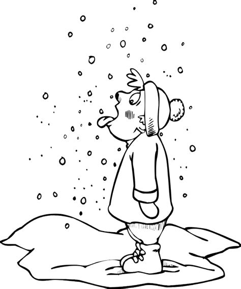 snowy day coloring pages coloring home